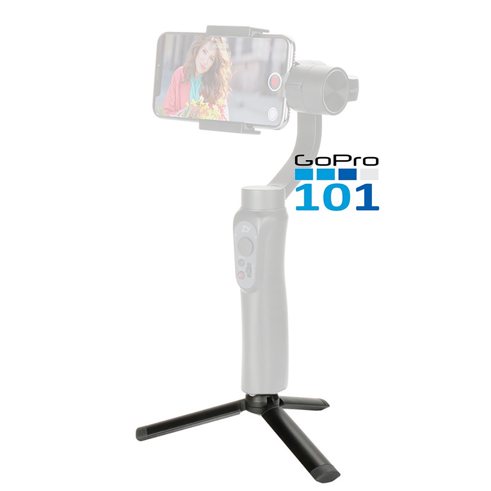 Chân đế tripod mini gấp gọn bằng hợp kim nhôm có ốc 1/4'' cho máy ảnh, Gimbal, GoPro