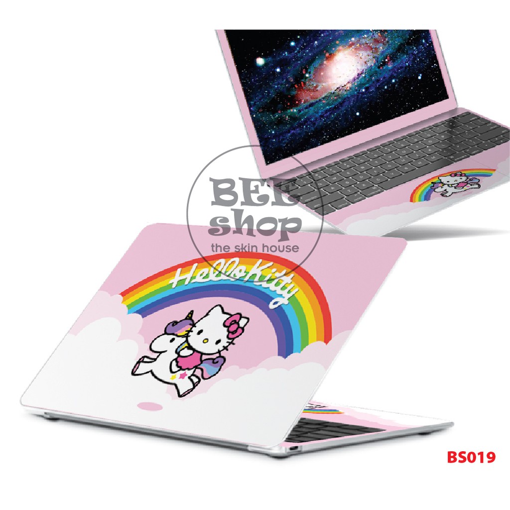 Miếng dán laptop BEE SHOP mẫu CUTE KITTY cho Macbook/HP/ Acer/ Dell /ASUS