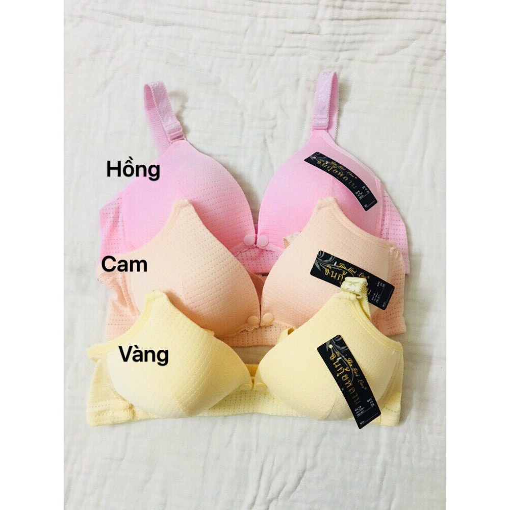 Áo lót bầu và sau sinh cho con bú (nhập khẩu Thái Lan) - Áo ngực mở cúc ngang Q018 - Áo lót thông hơi