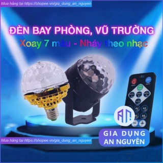 Đèn bay phòng theo nhạc, đèn led chớp nhấp nháy theo nhạc vũ trường quẩy bar sân khấu cầu xoay 7 màu -GDAN