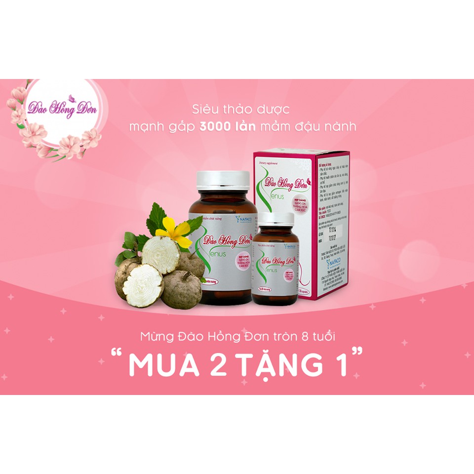 [MUA 2h 60v TẶNG 1h 30v] Đào hồng đơn Venus