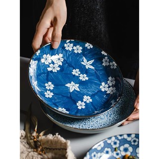 [Mã SKAMLTSM9 giảm 10% đơn 99K] Đĩa tròn lòng sâu hoa lam