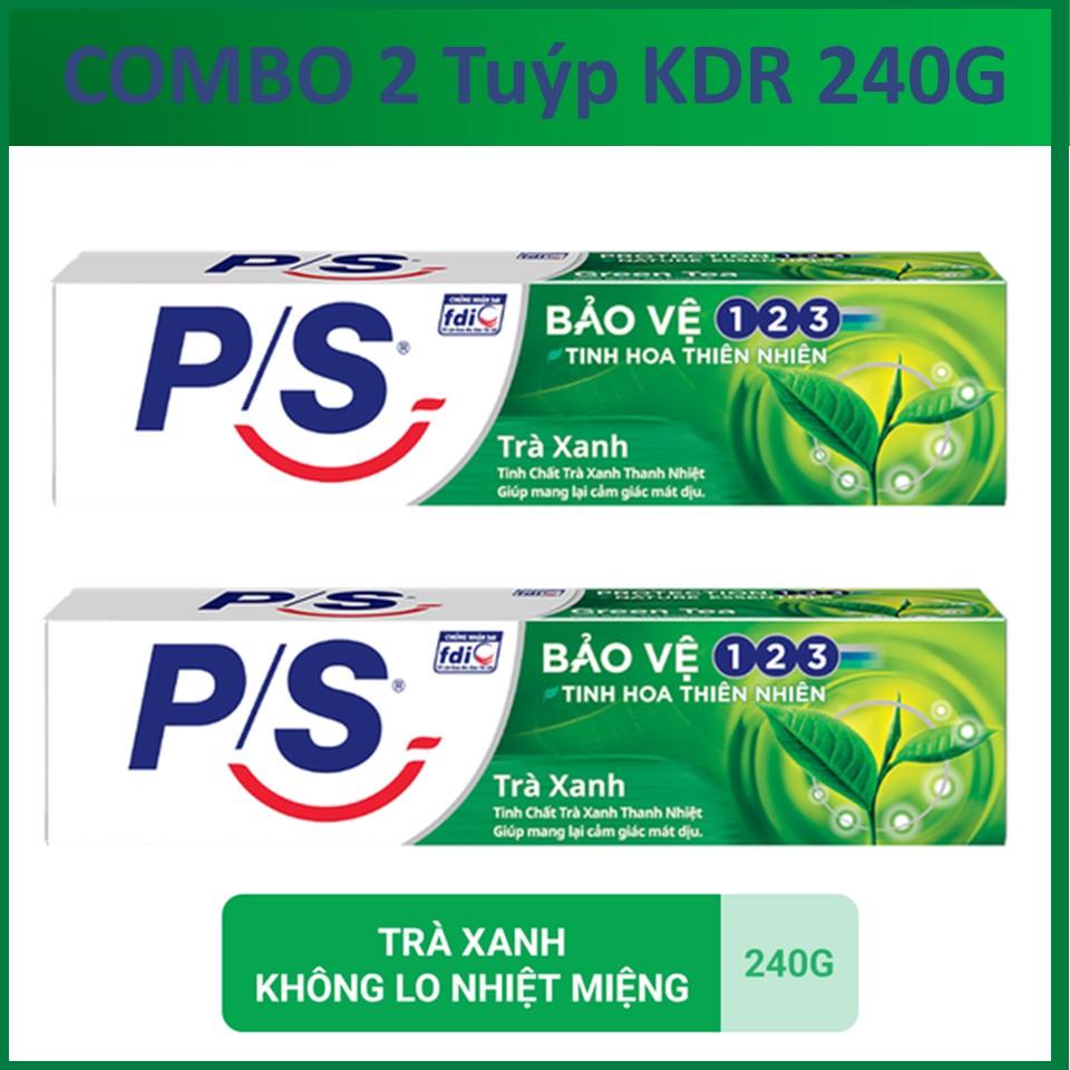 Combo 3 Kem Đánh Răng P/S Bảo Vệ 123 Trà Xanh 230g