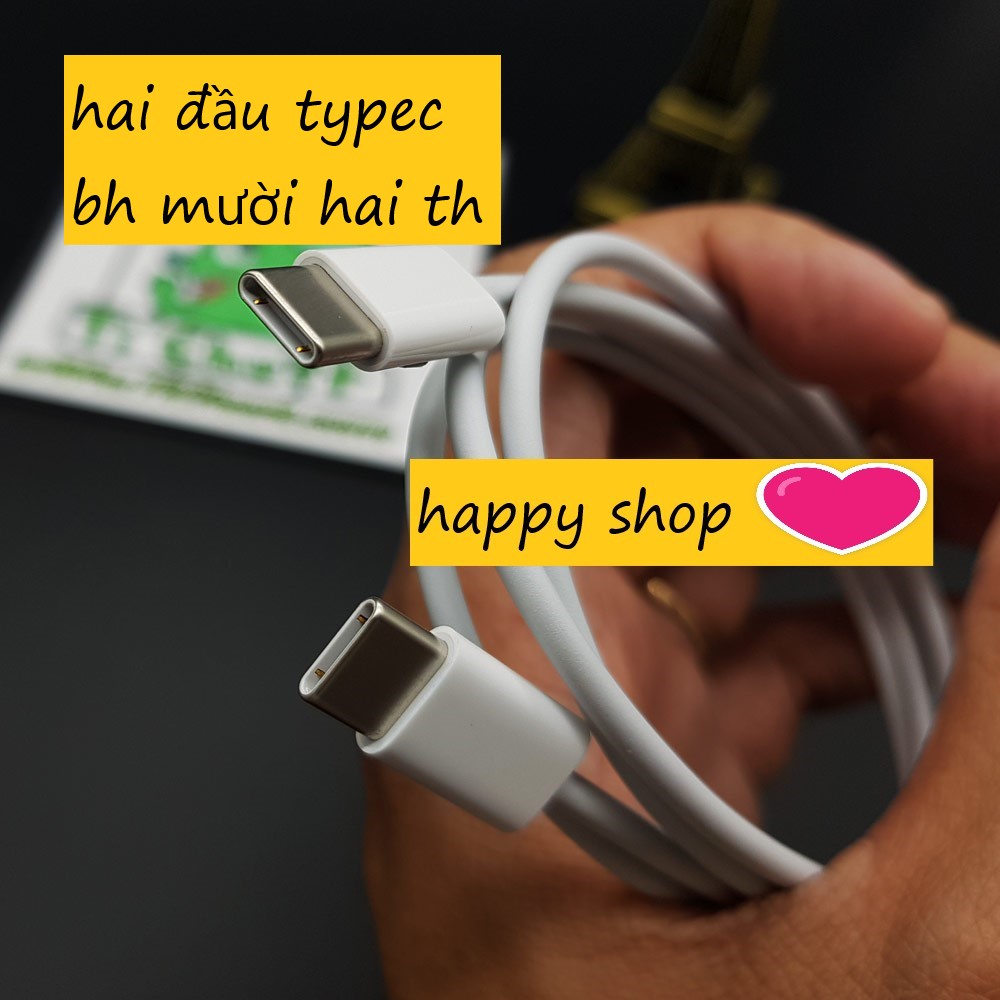{ Hàng Zin } BH 12TH  Cáp Sạc Táo Typec TO Typec 2 Đầu - Cáp Gíup Sạc Ôn Định Và Nhanh Cho Máy Tính Bảng - Dây Sạc.