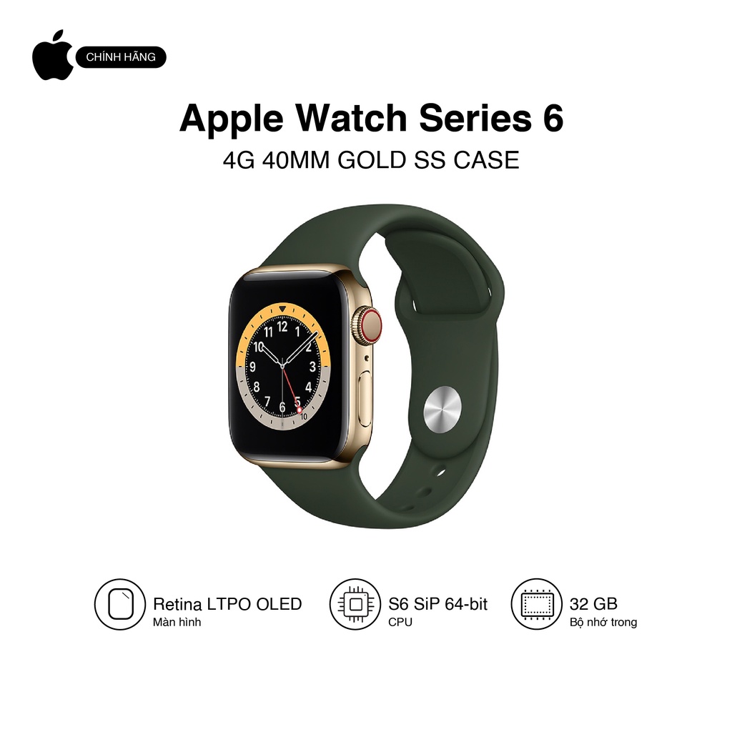 Apple Watch Series 6 (4G) 40mm - Hàng chính hãng VN/A