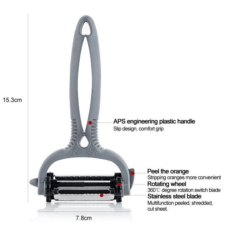 Dụng cụ bào vỏ rau củ quả đa năng cho nhà bếp 3 trong 1