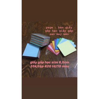 GIẤY GẤP HẠC 10 MÀU