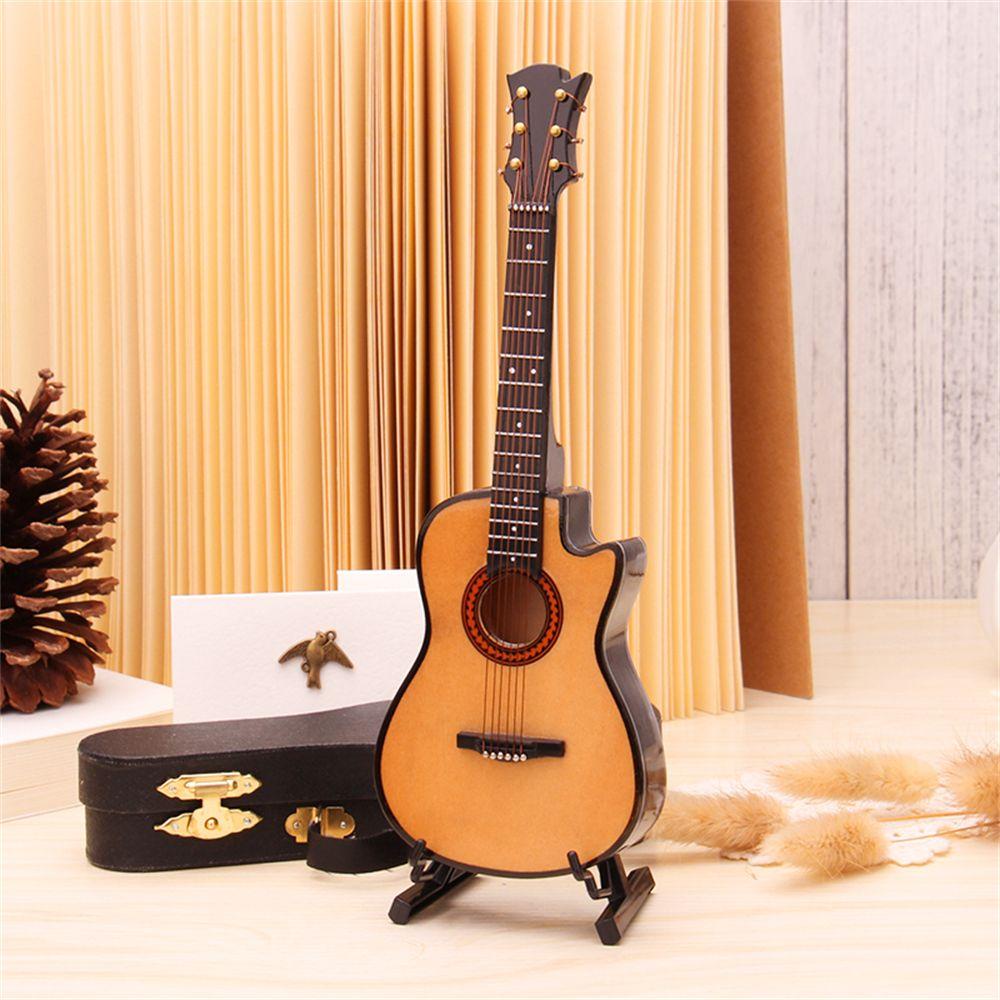 Đồ trang trí Cân Đàn Guitar Mini Có Giá Đỡ Trưng Bày Trang Trí Nhà Búp Bê