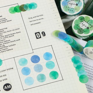 Cuộn 100 Sticker Chấm Tròn Nhiều Màu
