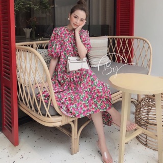 Đầm babydoll hoa nhí