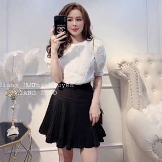 Chân váy xếp ly nhăn hàng đẹp Quảng Châu