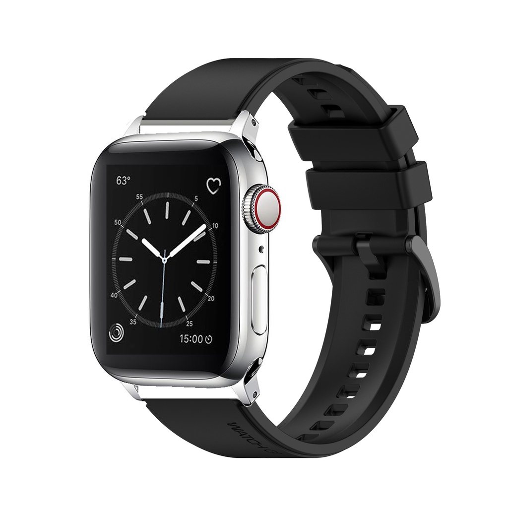 Dây Đeo Thể Thao Bằng Silicone Mềm Cho iWatch Ultra 49mm series 8 7 6 5 4 3 2 1 45mm 41mm 44mm 40mm 42mm 38mm