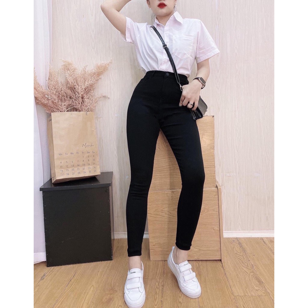 QUẦN SKINNY ĐEN TRƠN THẦN THÁNH ĐÃ VỀ PC16920