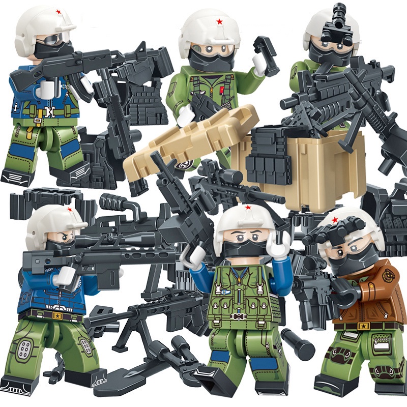 Bộ Lắp Ráp Lego Xe Quân Đội Cho Bé