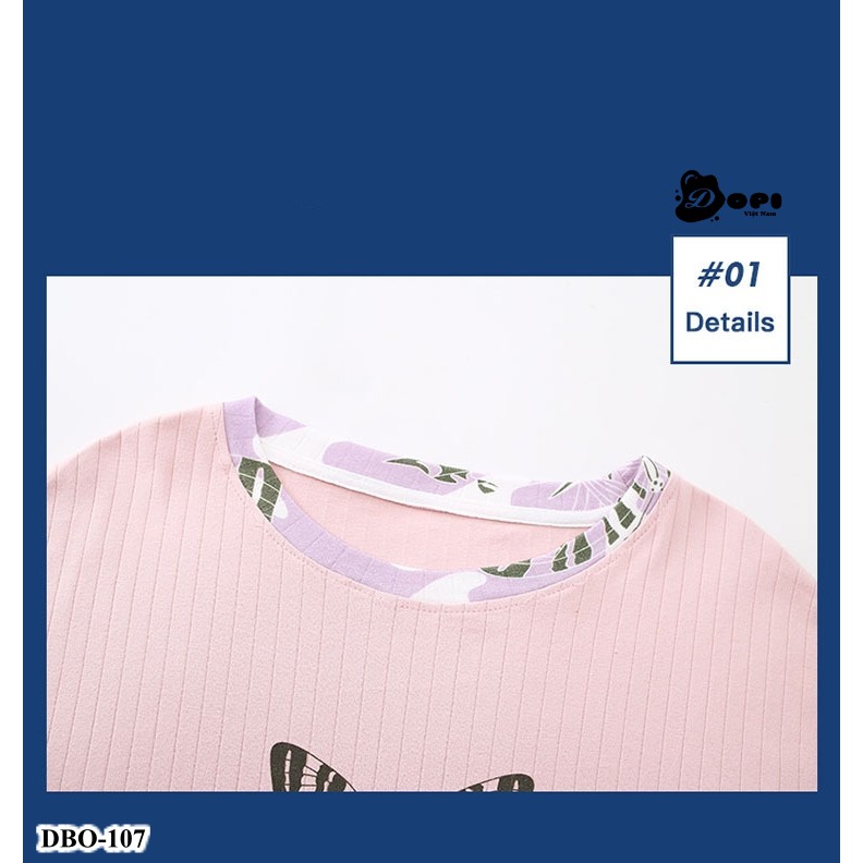 (DBO107) Đồ bộ mặc nhà thu đông dài tay CHUNKEER cao cấp