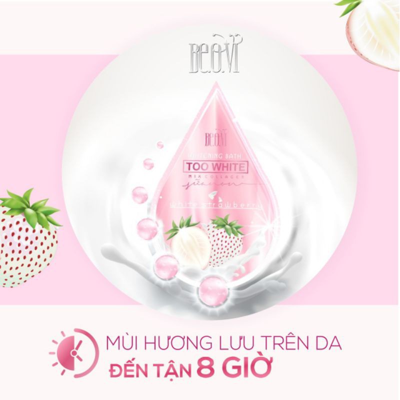 Gói Tắm trắng Beovi mix dâu tây