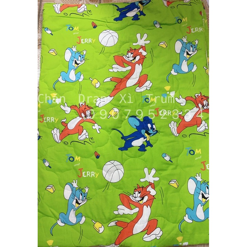 CHĂN MỀN COTTON CHẦN GÒN THOÁNG MÁT CHO BÉ size 110x150cm <chat chọn mẫu>