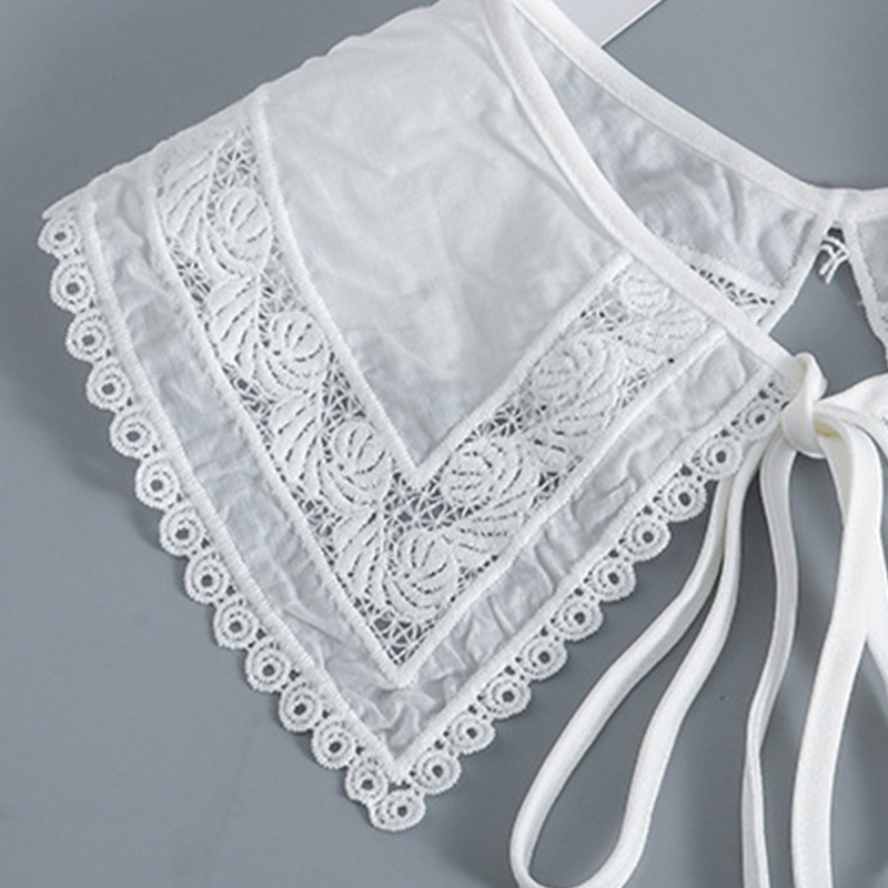 Cổ Áo Giả Thêu Hoa Có Thể Tháo Rời