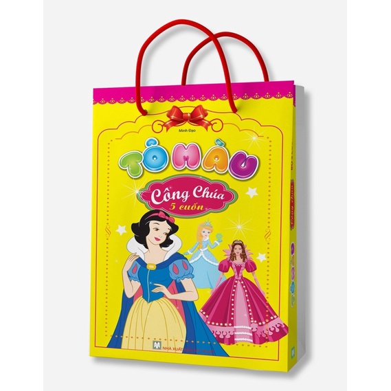 Sách - Túi Tô màu công chúa ( 5 cuốn )