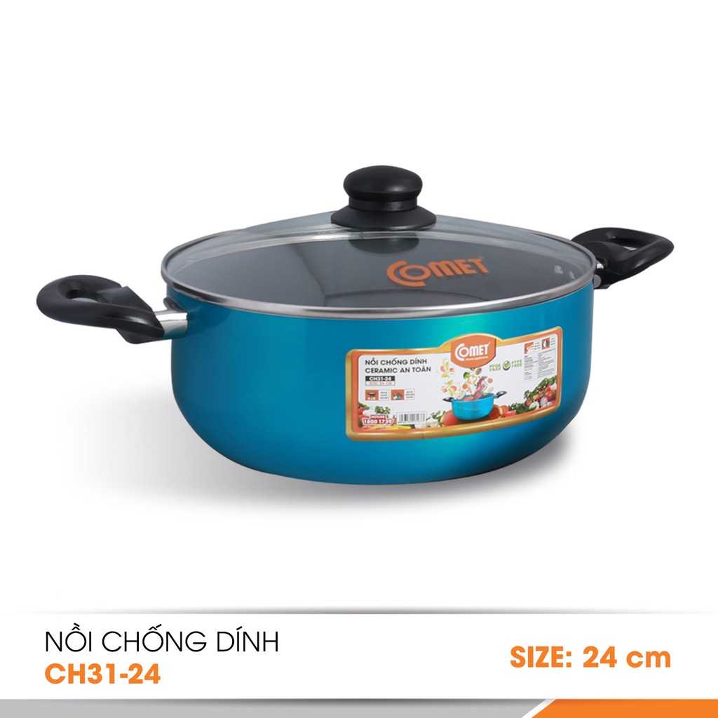 Nồi chống dính Ceramic an toàn Comet CH31-24