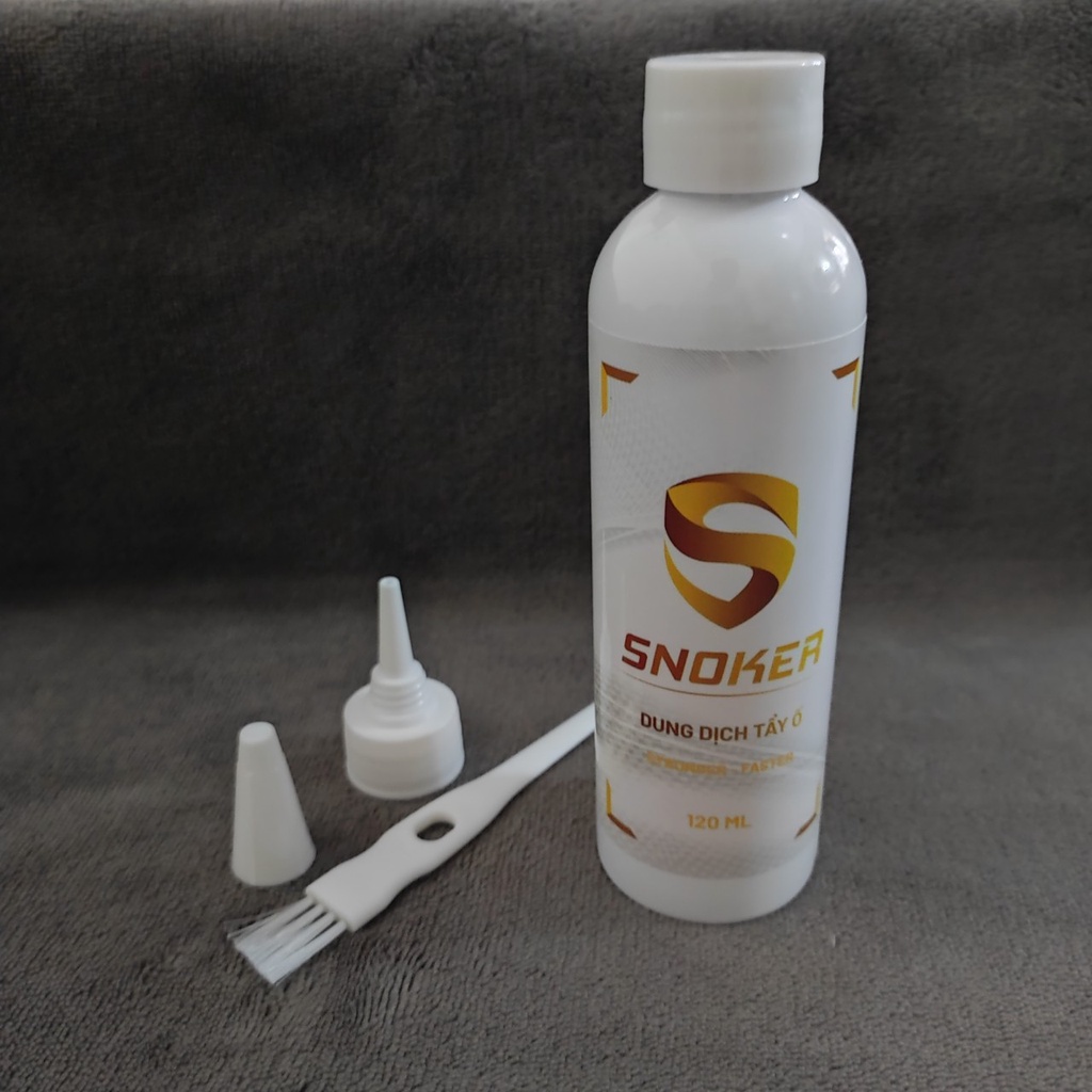 Chai dung dịch tẩy ố đế giày Snoker, tẩy ố vàng đế giày, loại bỏ ố vàng nhanh chóng, chuyên dụng 120ml