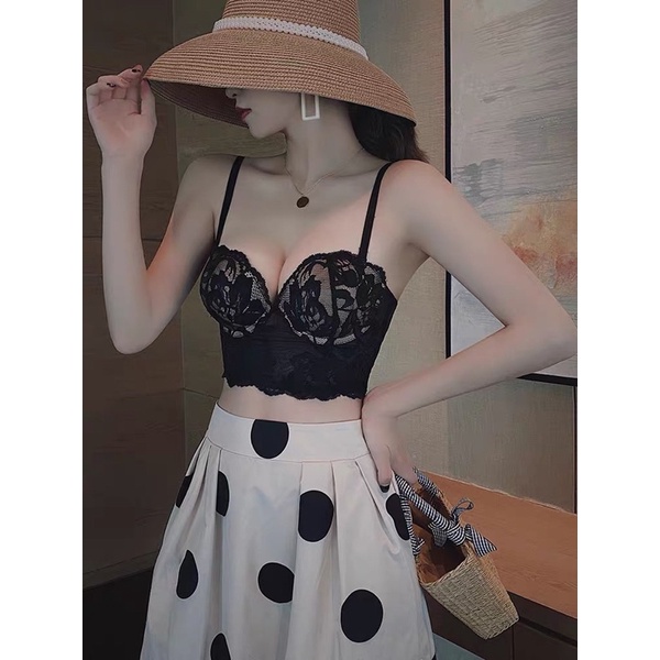 Áo bralete áo lót ren mềm nâng ngực V106