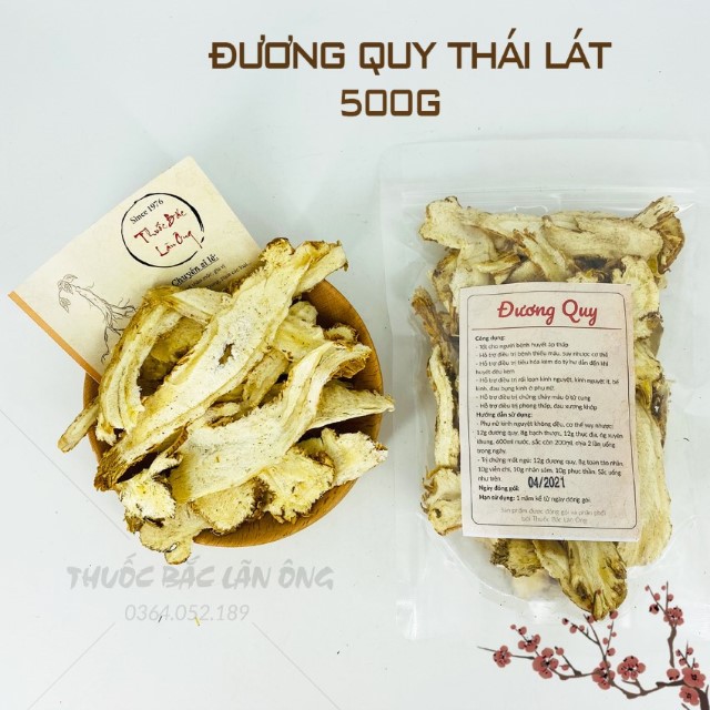 Đương Quy Thái Lát 500g (Quy Ngố)