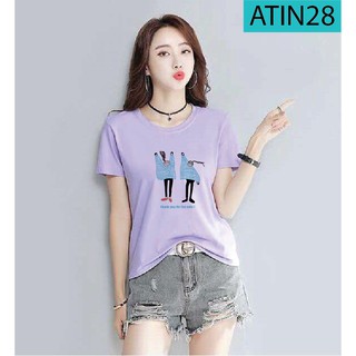 Áo thun in nhiệt hai cô gái atin28