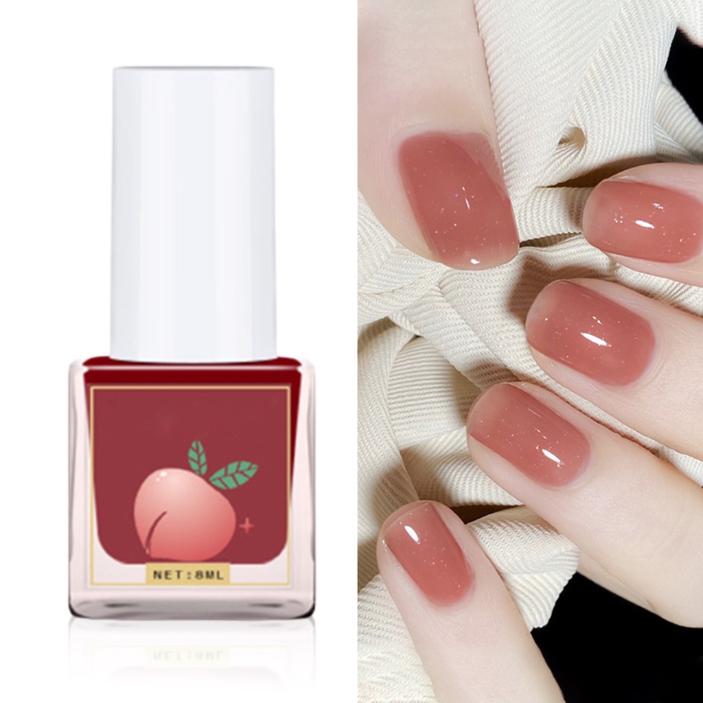 Sơn Móng Tay 8ml Tự Nhiên Không Mùi Chống Nước Cho Nữ