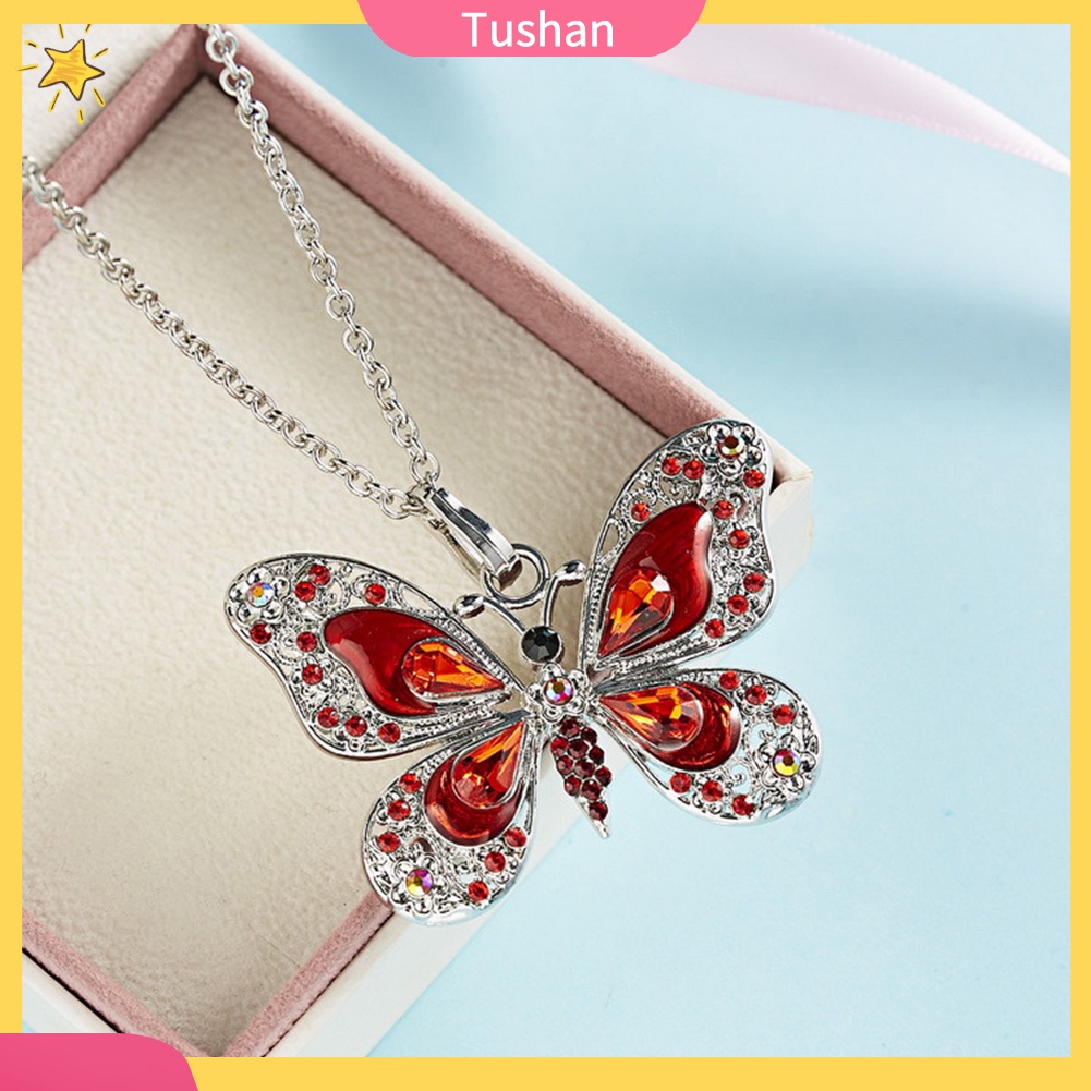 Dây Chuyền Hợp Kim Hình Nơ Đính Đá Xinh Xắn