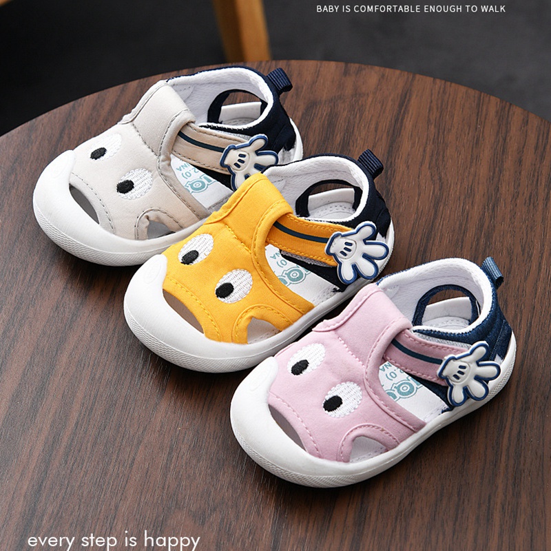 Giày sandal tập đi chống trượt cho bé 0-3 tuổi