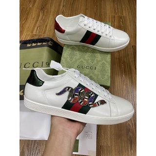 [ Ảnh Thật ] Giày nam nữ GUCCI_Rắn Đính Đá Full thẻ hộp