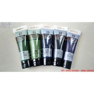 Màu acrylic nhật bản sakura tuýp lớn 75ml