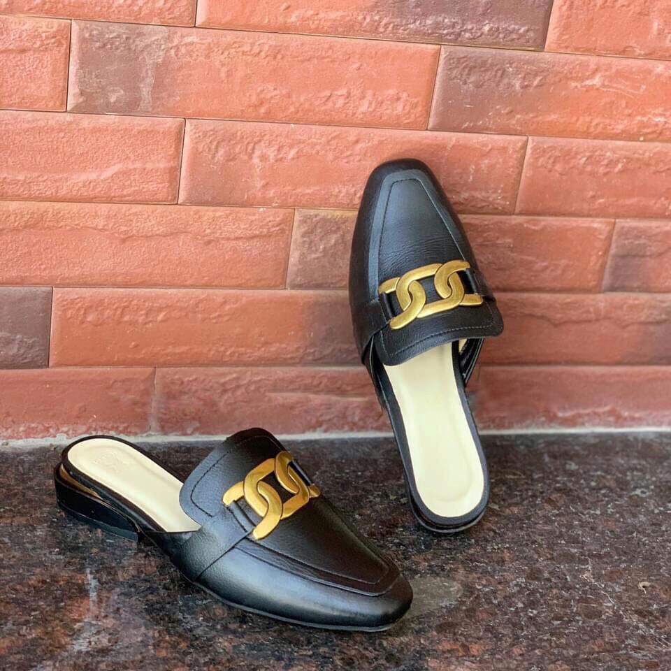 Giầy Sục Nữ Da Thật Cao 2CM