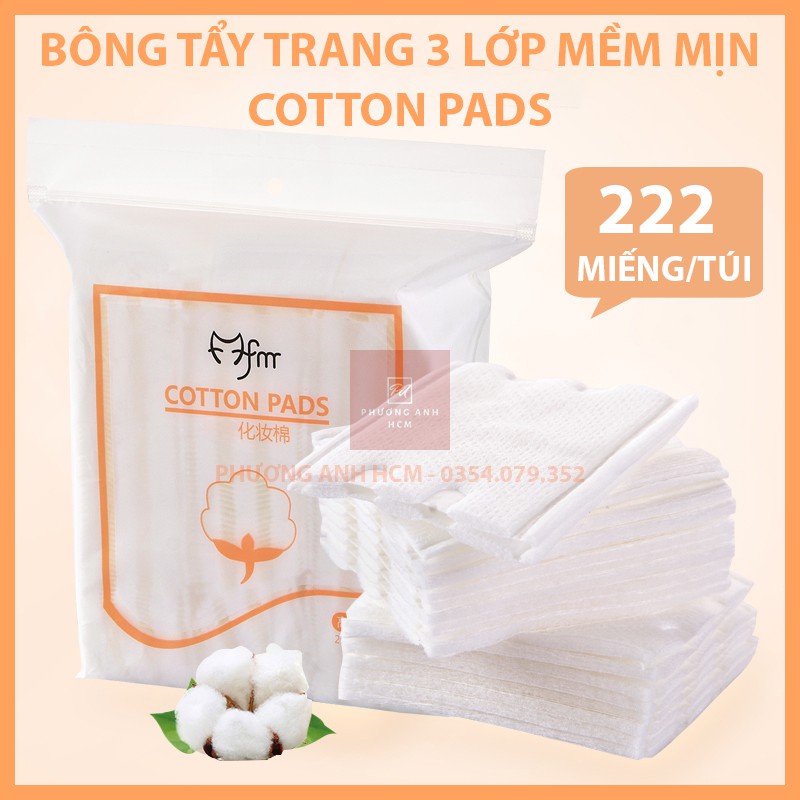 Túi 222 Miếng Bông Tẩy Trang COTTON PADS