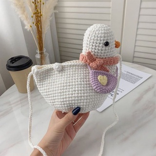 [CÓ SẴN] Túi đeo chéo con vịt cute bằng len handmade