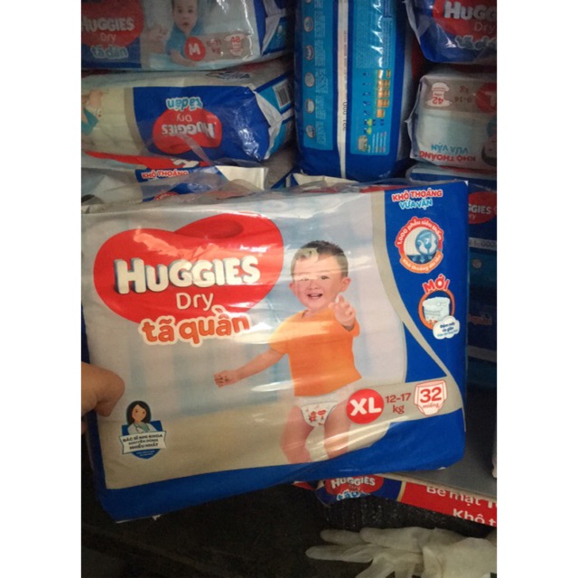 Bỉm quần Huggies M42(6-11kg),L38,XL34,XXL30