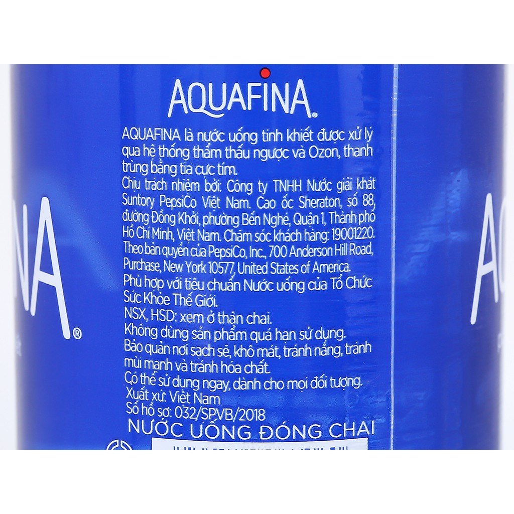 [Rẻ vô địch] THÙNG 28 CHAI NƯỚC TINH KHIẾT AQUAFINA 500ML