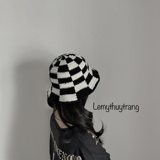 [ẢNH THẬT] CHECKERED BUCKET HAT - NÓN BUCKET LEN
