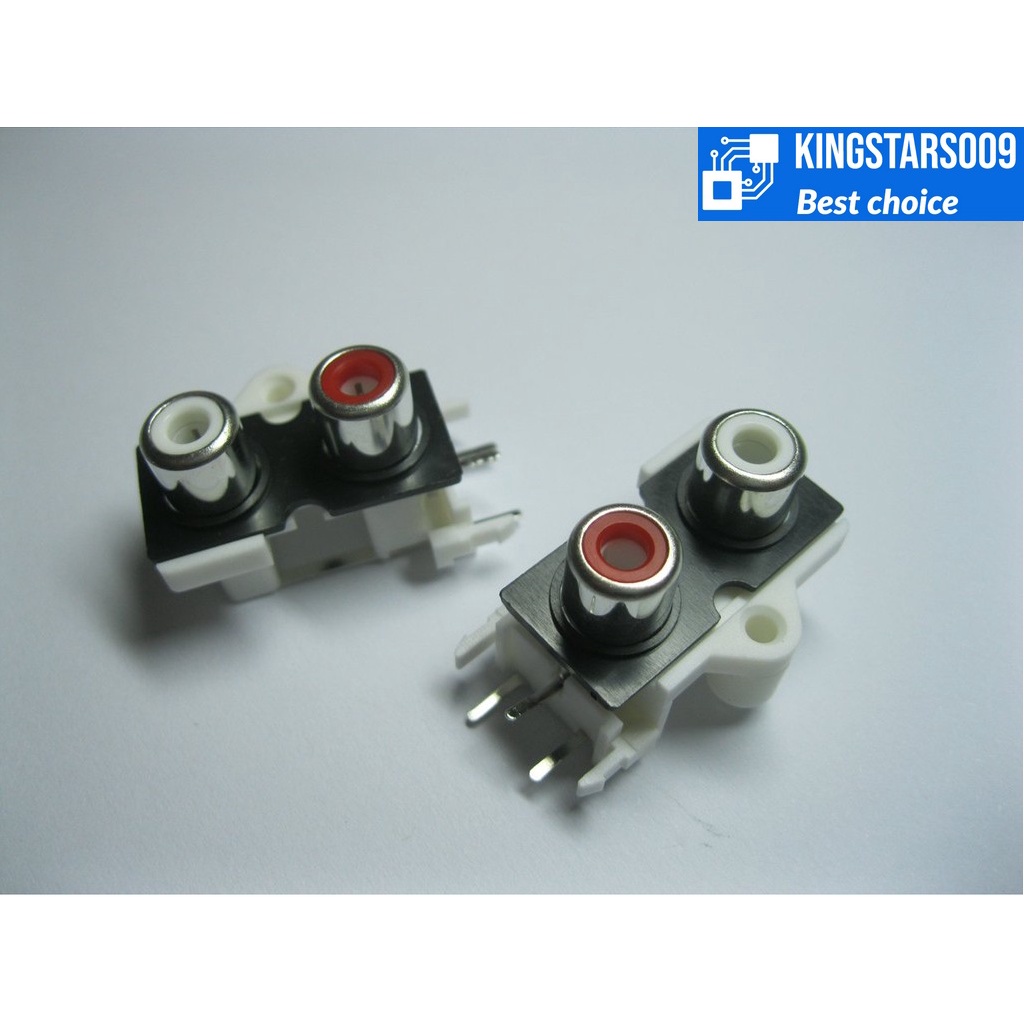 Jack AV đôi - RCA Female Stereo Audio Video Socket AV2-9