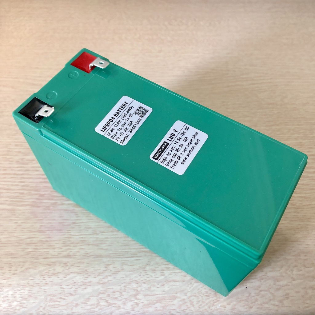 Bình Acquy lithium sắt 12.8V 12AH xả 10A LifePO4 siêu bền
