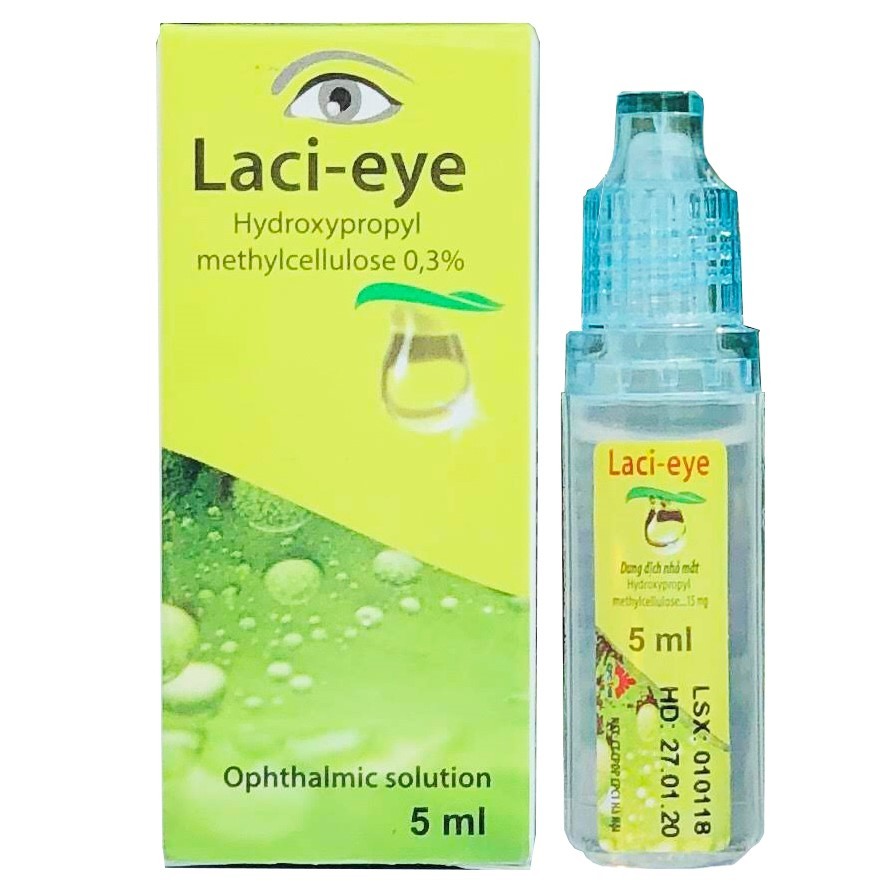 Nước mắt nhân tạo, Laci eye hỗ trợ chống khô mắt, cộm mắt, mỏi mắt tái tạo ngăn ngừa tổn tương giác mạc hiệu quả cao