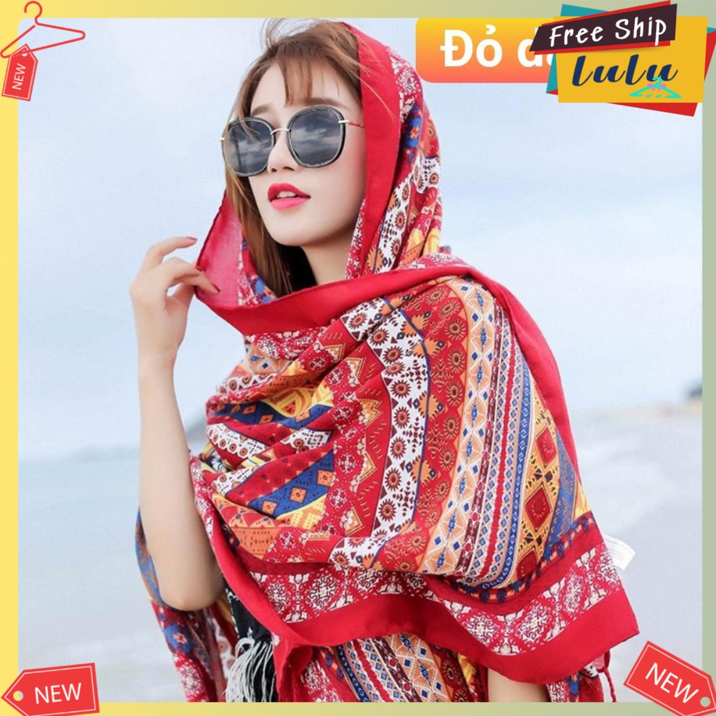 Khăn Choàng BOHO. Khăn Quàng Cổ Nữ BOHO, Đạo Cụ Sống Ảo Quanh Năm Lulu Shop