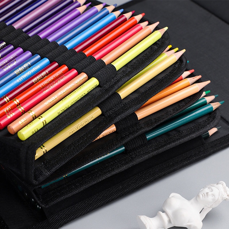 Hộp Đựng Bút Túi Đựng Bút Chì  48 / 72 / 120 / 150 / 200 Ngăn Sức Chứa Lớn Bằng Nylon Có Khóa Kéo