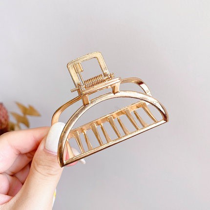 Kẹp Tóc Kim Loại Loại Lớn Phong Cách Hàn Quốc Cho Nữ