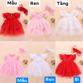 Set body váy ren công chúa kèm turban cho bé gái - hàng Quảng Châu