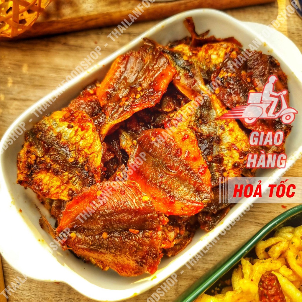Khô Cá Chỉ Vàng Sốt Sate Lon 300Gram