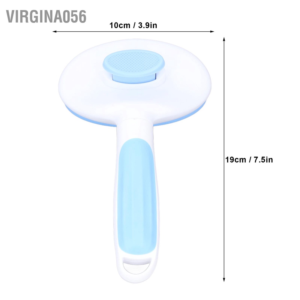 Virgina056 Bàn chải lông cho thú cưng Một bàn tự làm sạch loại bỏ các sợi thảm và rời chó mèo