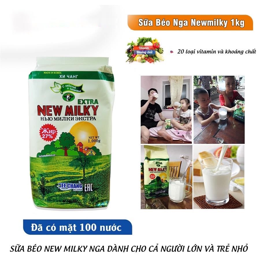 Sữa Béo Nga New Extra Milky Gói 1Kg. Date Luôn Mới Toàn Quốc [ Ship Hỏa Tốc HN ] Chứa Nhiều Chất Dinh Dưỡng (1001197)