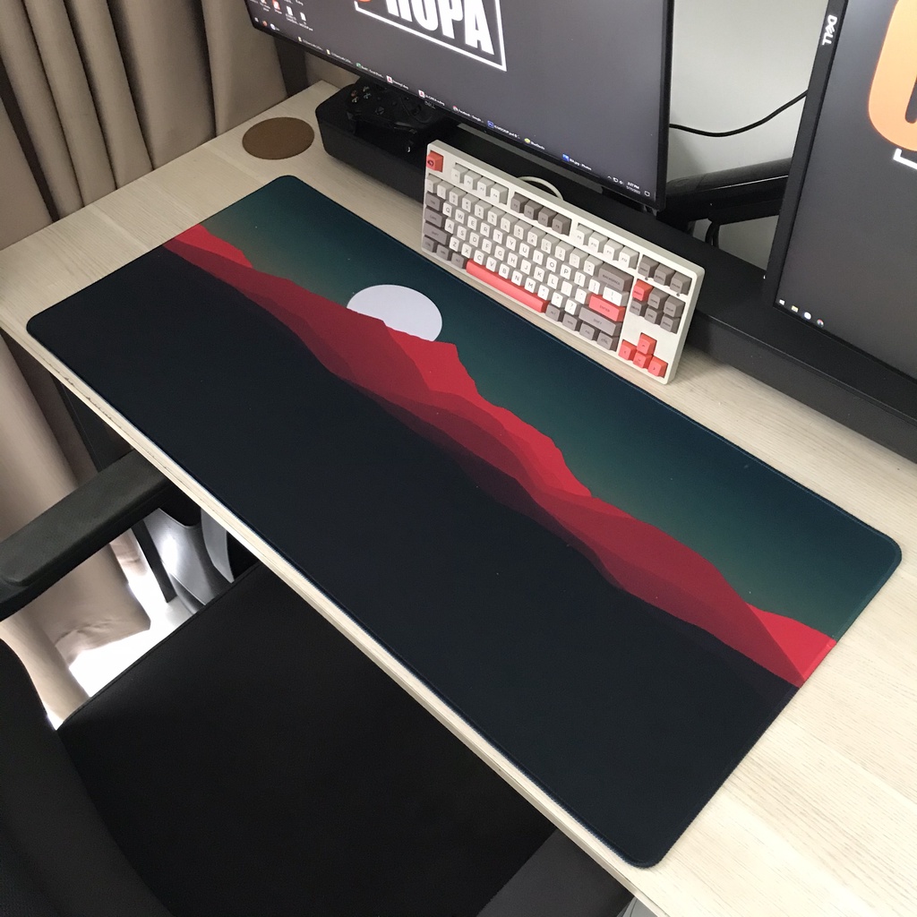 Lót Chuột - Pad Chuột - Mouse Pad - Landscape Vector - Size lớn (90x40 cm và 80x30 cm)